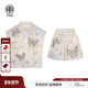 套装 TCH私服烫钻国风提花立领温柔气质小衫 宽松短裤 女T75B07E5052