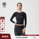潮牌个性 上衣女2025春夏季 烫钻满印修身 TCH时尚 显瘦短款 打底衫 款