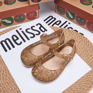 沙滩鞋 鸟巢软底防滑包头女孩儿童宝宝香香果冻鞋 女童凉鞋 2025夏季