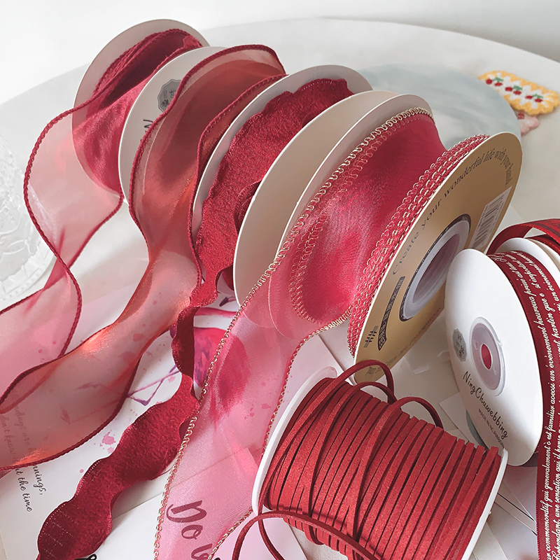 蛋糕装饰丝带缎带花束diy材料包