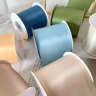 缎带织带彩带花束烘焙 6.3cm双面丝带涤纶带婚礼diy蝴蝶结礼品包装