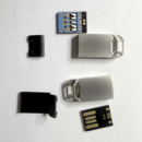 黑胶体短款 芯片闪迪3.2u盘配件换壳 礼品U盘外壳全金属几何镂空款