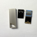 全金属内三角款 长黑胶体防水U盘外壳多色可选维修换壳配件迷你2.0