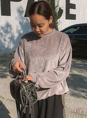 六1125韩国正品han-aun-n-i-190495 卫衣区春冬别致韩版简洁可爱