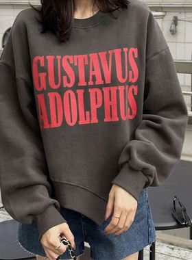 六1125韩国正品dab-agirl86202 卫衣区风格春季清新通勤端庄纯色