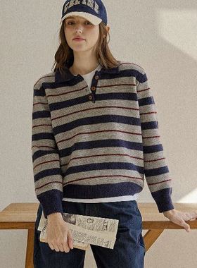 六1125韩国正品dodry-40330 针织衫区甜美百搭春冬别致韩版简洁