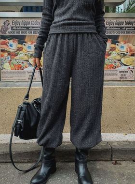 六1125韩国正品han-aun-n-i-190533 裤子区百搭春冬别致韩版简洁