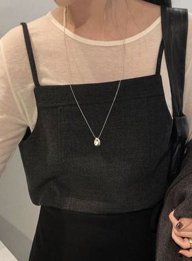 六1125韩国正品alit-tle-b--18257 吊带区纯色英伦正品独特冬款