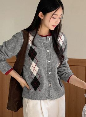 六1125韩国正品purplia-47247 针织衫区知性人气风格春季清新通勤