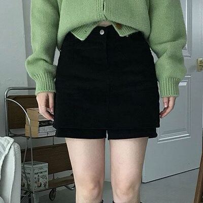 六1125韩国正品10876 半身裙区百搭春冬别致韩版简洁可爱都市冬季