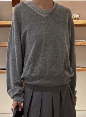 六1125韩国正品43216 针织衫区英伦正品独特冬款瑞丽新款浪漫直邮