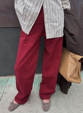 六1125韩国正品43314 休闲裤区浪漫直邮高端甜美百搭春冬别致韩版