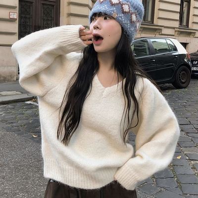 六1125韩国正品vin-vle-15768 针织衫区通勤流行纯色英伦正品独特