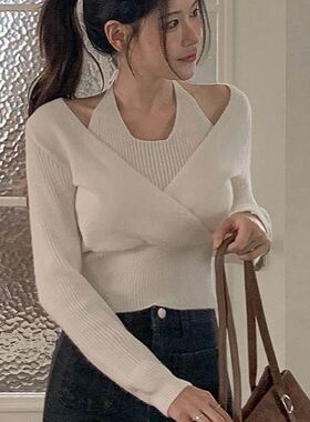 六1125韩国正品h-you--13859 针织衫区瑞丽新款浪漫直邮高端甜美