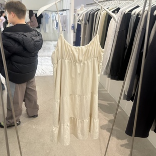 八0214韩国东大门连衣裙区4566042人气浪漫春季 街头通勤百搭纯色