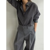 休闲精致直邮知性 8729335时尚 九1226韩国东大门衬衫 区LOWBURN