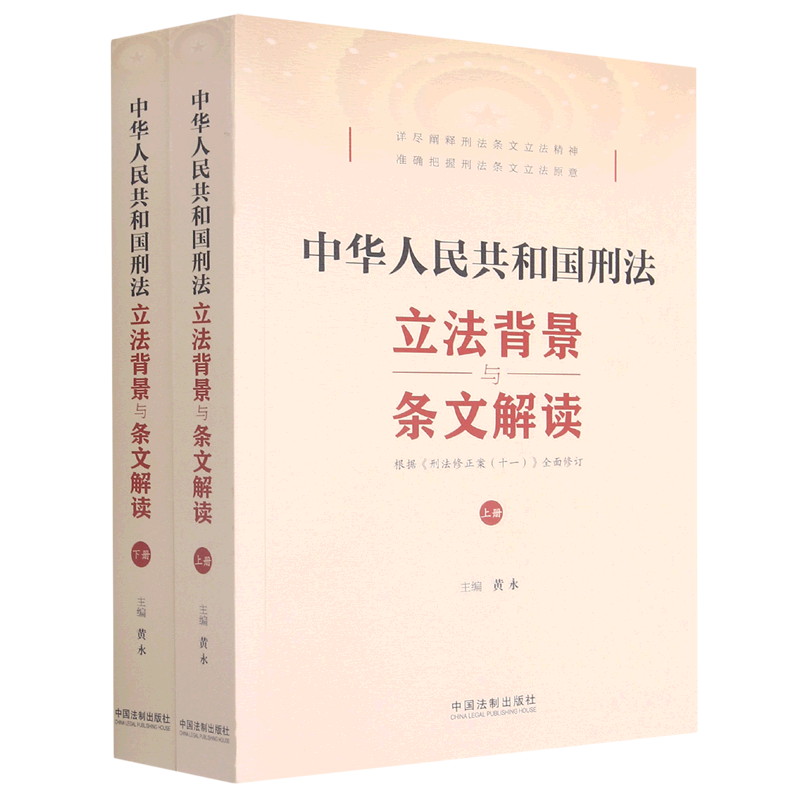 中华人民共和国刑法立法背景与条文解读(上下根据刑法修正案十一全面修订)