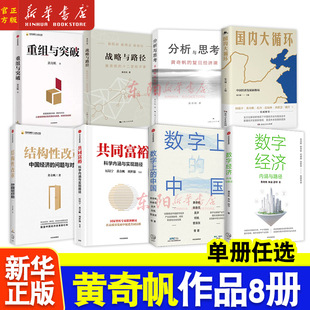 黄奇帆 8册任选 国内大循环关于中国经济 分析与思考 结构性改革 共同富裕 复旦经济课 战略性与路径 讲座合集