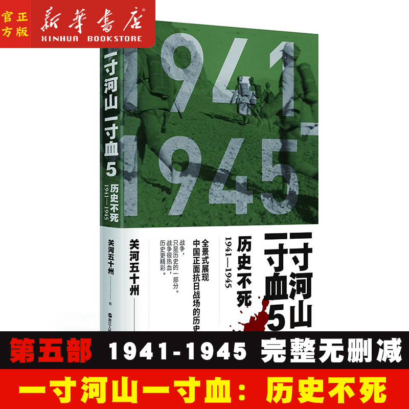 第五部一寸河山一寸血.历史不死完整无删减中国正面抗日战场全史关河五十州军事抗战长篇历史小说新华书店正版书籍