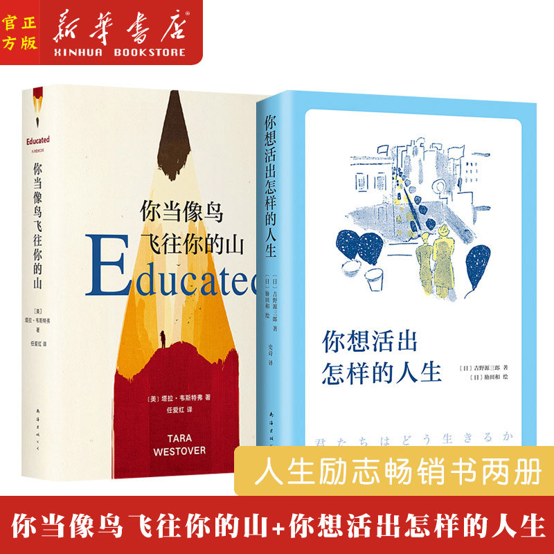 你当像鸟飞往你的山+你想活出怎样的人生 豆瓣高分作品两册 比尔盖茨年度推荐 宫崎骏同名电影原著 外国畅销励志成长小说