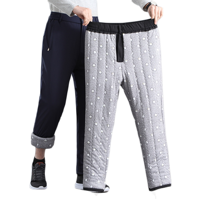 外穿保暖棉裤夹棉加厚款高腰深裆