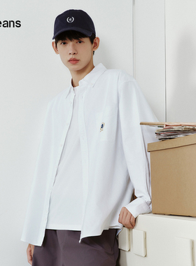 gxg.jeans男装2024年秋季新款翻领长袖衬衫J24D033001