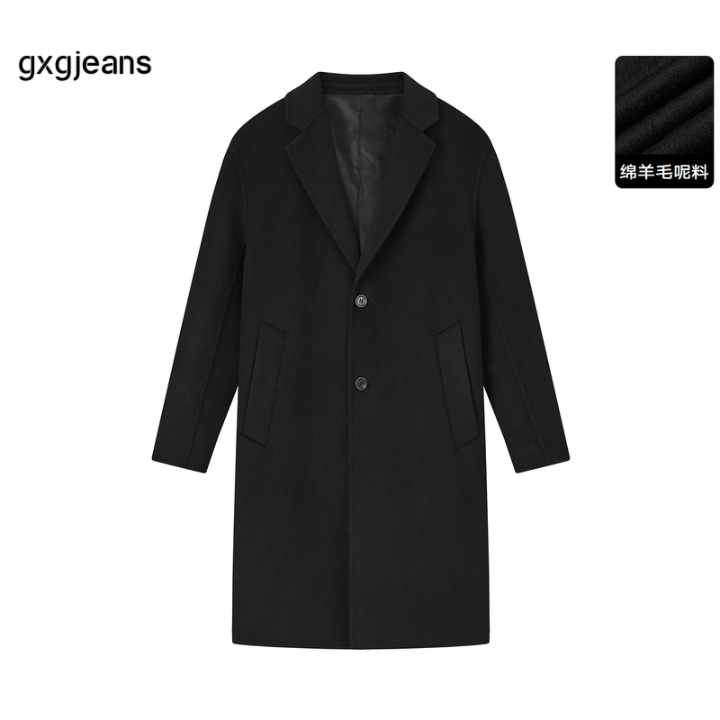 gxg.jeans男装秋冬款长款双面呢大衣J24X264041