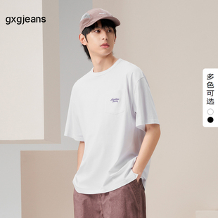 T恤J24D44 圆领短袖 gxg.jeans男装 2024年春季