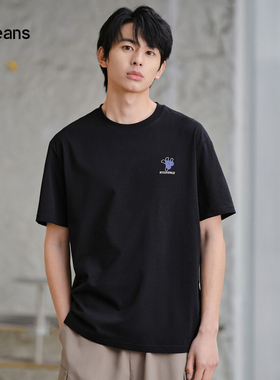 gxg.jeans男装2024年夏季圆领短袖T恤J24D442027