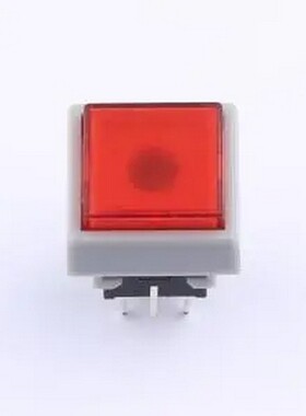 K6-6133D-L1-02 自锁带灯开关 红色12.5mm*12.5mm 插件 按键开关