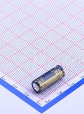 EEUFC1E471L 直插铝电解电容 470uF ±20% 25V 插件,D8xL20mm