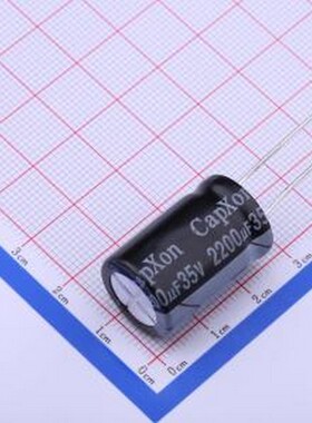 KM222M035J250A 直插铝电解电容 2200uF ±20% 35V 插件,D16xL25m