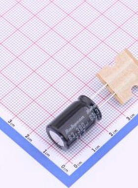 63ZLJ390MG412.5X20 直插铝电解电容 390uF ±20% 63V 插件,D12.5
