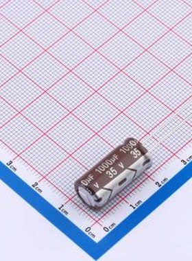 DXW035M108H202S1AA 直插铝电解电容 1000uF ±20% 35V 插件,D10x