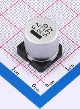 FZ1J221M1313 贴片型铝电解电容 220uF ±20% 63V SMD,D12.5xL13.
