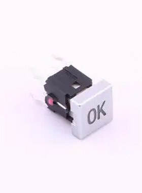 K6-6161D-02 红色带灯开关OK帽子 插件 轻触开关