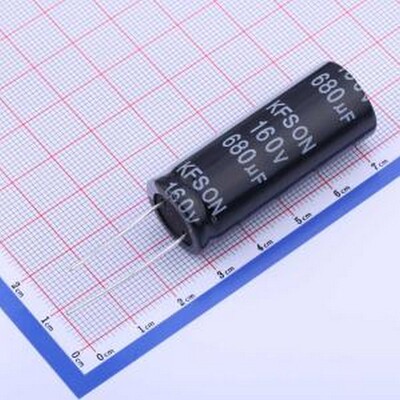 KF681M16018*45A 直插铝电解电容 680uF ±20% 160V 插件,D18xL45
