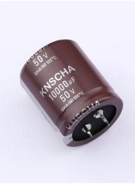 152EC0344 牛角型电解电容 10000uF ±20% 50V 插件,D35xL40mm