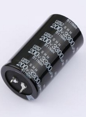 ESMM201VSN332MA63U 牛角型电解电容 3300uF ±20% 200V 插件,D35