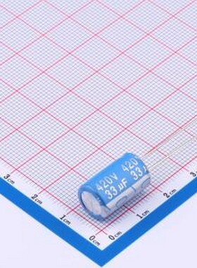 87EC0494 直插铝电解电容 33uF ±20% 420V 插件,D10xL16mm