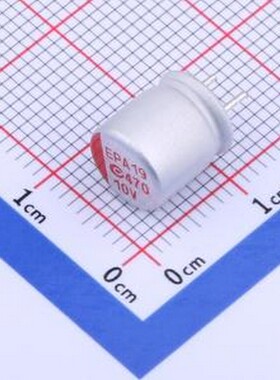 100AREP471M08X8E15P35 固态电容 470uF ±20% 10V 插件,D8xL8mm