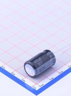 EEUFR1H471 直插铝电解电容 470uF ±20% 50V 插件,D12.5xL20mm