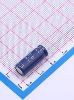 HP-2R7-J505TYJ07 超级电容器 5F ±20% 2.7V 插件,P=3.5mm