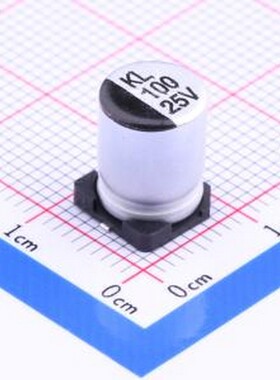 KL1E101M-CRF10 贴片型铝电解电容 100uF ±20% 25V SMD,D8xL10.5