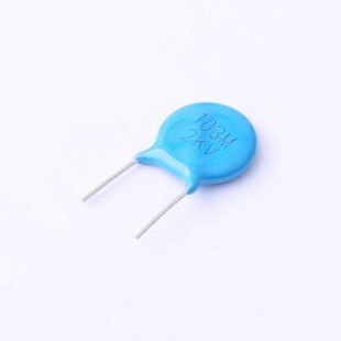 Y5V103M2KV16CC0204 直插瓷片电容 10nF ±20% 2kV 插件,P=7.5mm