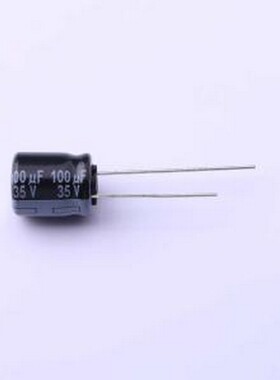 EEUTP1V101 直插铝电解电容 100uF ±20% 35V 插件,D10xL12.5mm