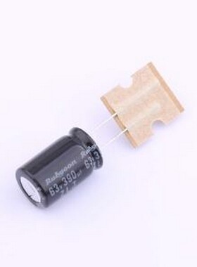 63ZLJ390MG412.5X20 直插铝电解电容 390uF ±20% 63V 插件,D12.5