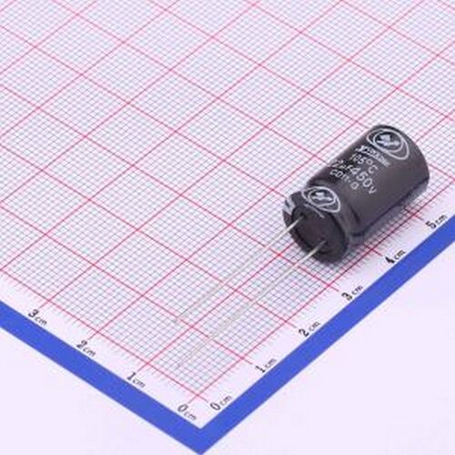 ECG2WM220W20OTBO 直插铝电解电容 22uF ±20% 450V 插件,D12.5xL