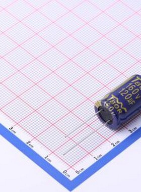CX121MKC20B 直插铝电解电容 120uF ±20% 160V 插件,D13xL20mm