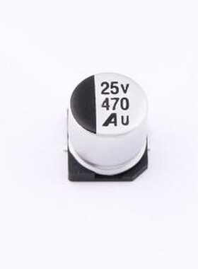 GVU1E477M1010CN 贴片型铝电解电容 470uF ±20% 25V SMD,D10xL10